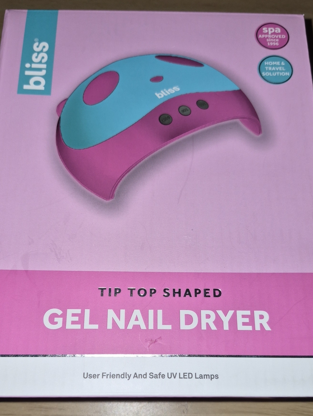 Bliss Gel Nail Dryer in Blue & Pink